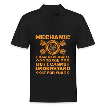 mechanic - Men's Polo Shirt - black - Front - Kai (181cm)
