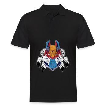 Kunst - Tae 3 Groll - Männer Poloshirt - Schwarz - Vorne - Kai (181cm)