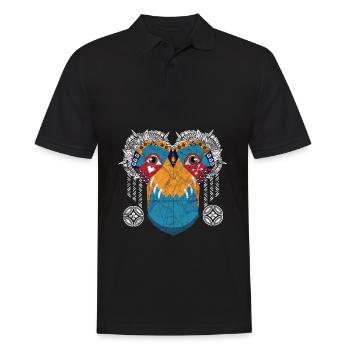 Kunst - Tae 3 Groll - Männer Poloshirt - Schwarz - Vorne - Kai (181cm)