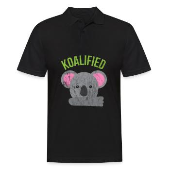 Animal Puns - Coalified - Men's Polo Shirt - black - Front - Kai (181cm)