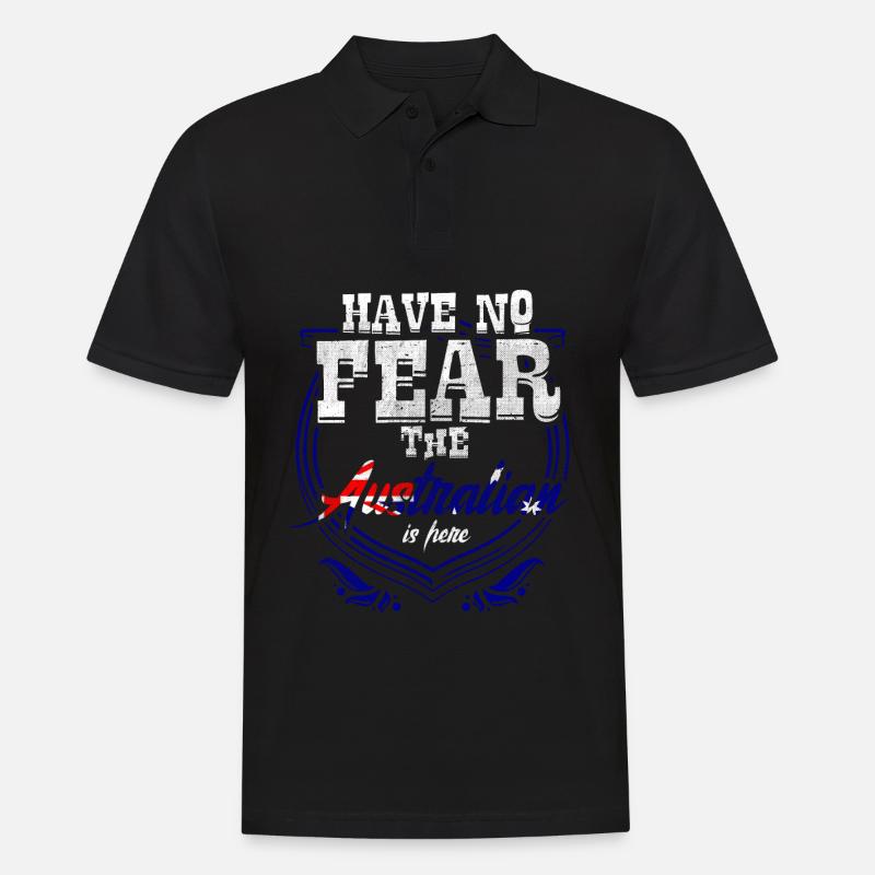 Australien Australier - Männer Poloshirt - Schwarz