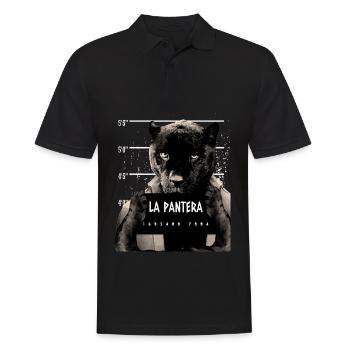 Panthère noire à imprimé animal - Polo Homme - noir - Devant - Kai (181cm)