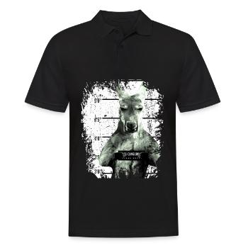 Gefängnis Känguru Beuteltier lustig - Männer Poloshirt - Schwarz - Vorne - Kai (181cm)
