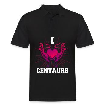 Centaur Centaurus griechische Mythologie Geschenk - Männer Poloshirt - Schwarz - Vorne - Kai (181cm)