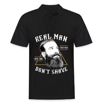 Hipster Hipsters - Men's Polo Shirt - black - Front - Kai (181cm)