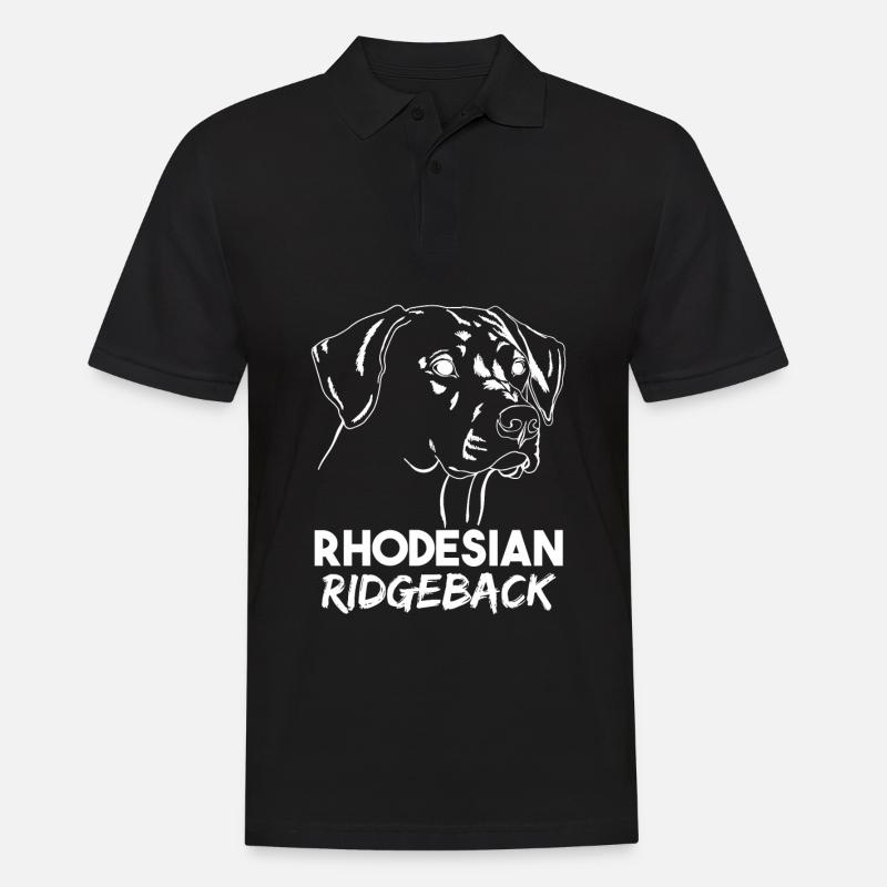 Rhodesian Ridgeback - Männer Poloshirt - Schwarz