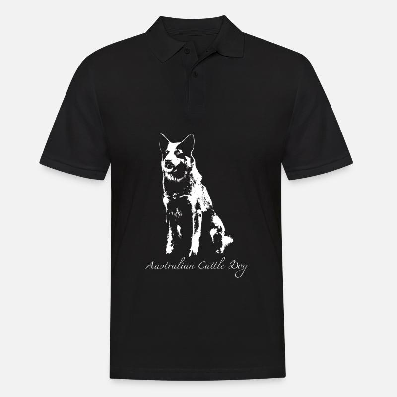 Australian Cattle Dog - Männer Poloshirt - Schwarz