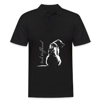 Lévrier irlandais - Polo Homme - noir - Devant - Kai (181cm)