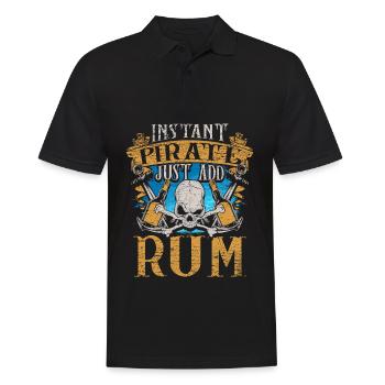 Crâne de bateau de pirate pirate pirate - Polo Homme - noir - Devant - Kai (181cm)