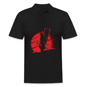 Samurai Manga Katana Anime - Men's Polo Shirt - black - Front - Kai (181cm)