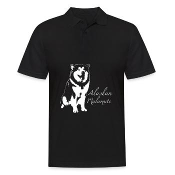 Alaskan Malamute - Men's Polo Shirt - black - Front - Kai (181cm)