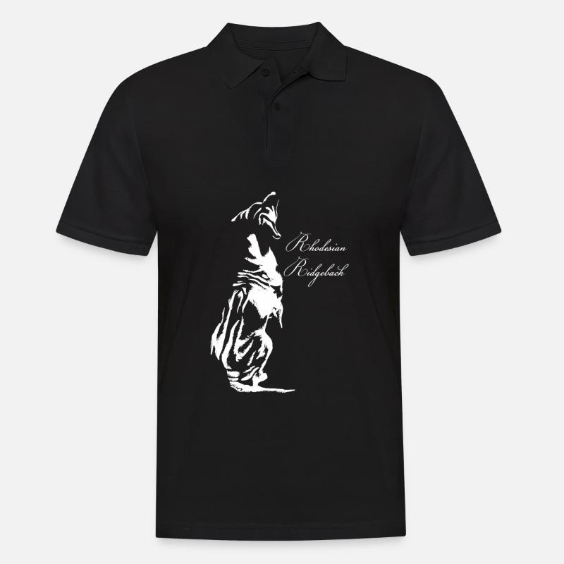 Rhodesian Ridgeback - Männer Poloshirt - Schwarz