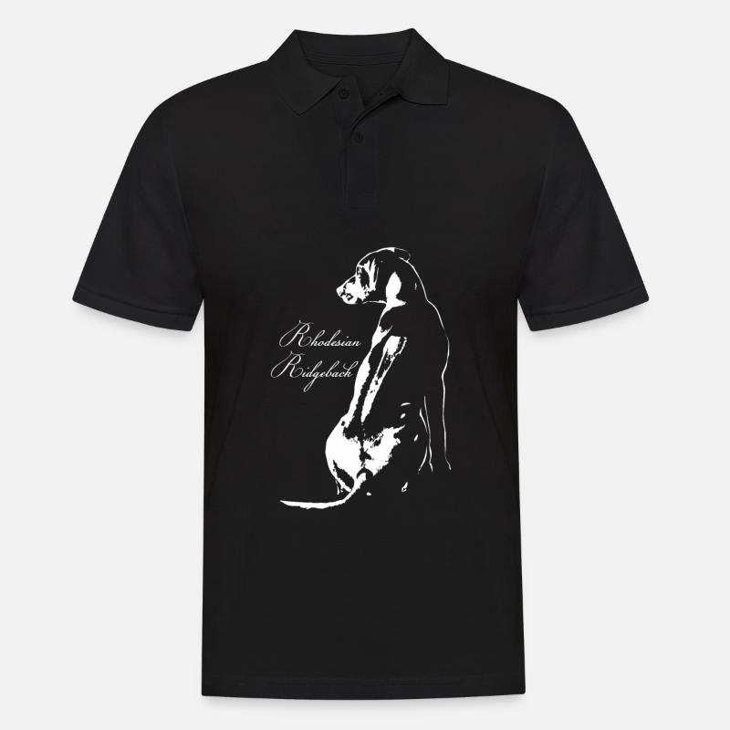 Rhodesian Ridegeback - Männer Poloshirt - Schwarz