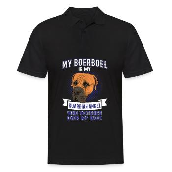 Boerboel - Männer Poloshirt - Schwarz - Vorne - Kai (181cm)