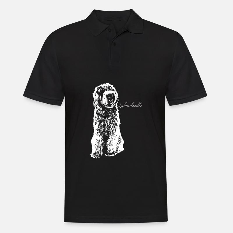 Labradoodle - Männer Poloshirt - Schwarz