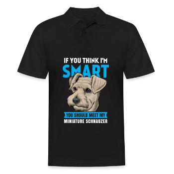 Schnauzer miniature - Polo Homme - noir - Devant - Kai (181cm)