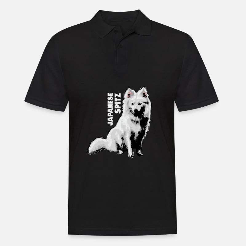Japan Spitz - Männer Poloshirt - Schwarz