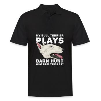 Bull Terrier - Polo Homme - noir - Devant - Kai (181cm)