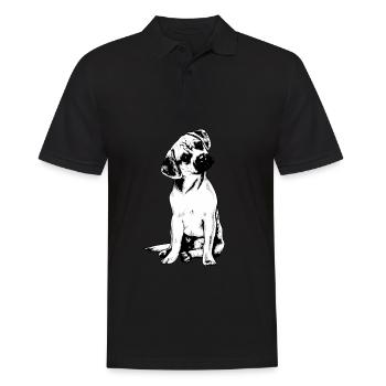 Puggle Beagle Pug - Men's Polo Shirt - black - Front - Kai (181cm)