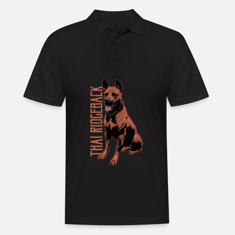 Thai Ridgeback - Männer Poloshirt - Schwarz
