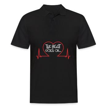 Operationen am offenen Herzen - Männer Poloshirt - Schwarz - Vorne - Kai (181cm)