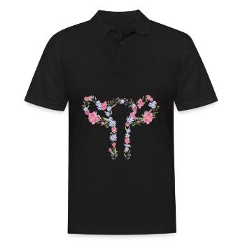 Entfernung der Gebärmutter Hysterektomie Operation - Männer Poloshirt - Schwarz - Vorne - Kai (181cm)