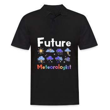 Meteorology Amazing Weather Forecasting - Men's Polo Shirt - black - Front - Kai (181cm)