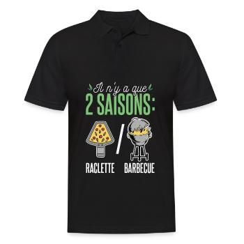 Raclette Addict Käse - Männer Poloshirt - Schwarz - Vorne - Kai (181cm)