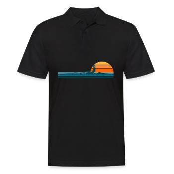 Rowing Crew Rower - Men's Polo Shirt - black - Front - Kai (181cm)