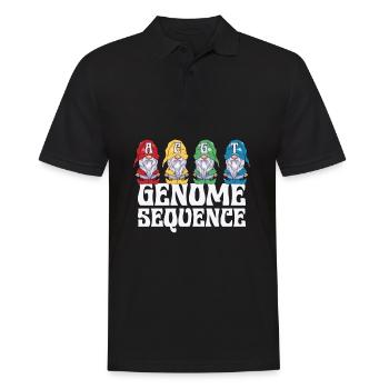 Genealogy Genetics Christmas - Men's Polo Shirt - black - Front - Kai (181cm)