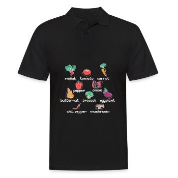 Diätassistentin Ernährungsberaterin Veganes Gemüse - Männer Poloshirt - Schwarz - Vorne - Kai (181cm)