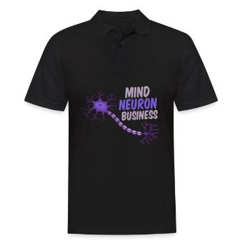 Neuroscience Teacher Psychology Professor - Men's Polo Shirt - black - Front - Kai (181cm)