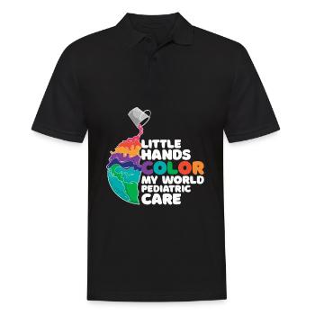 Kinderkrankenpflege Kinderkrankenschwester - Männer Poloshirt - Schwarz - Vorne - Kai (181cm)