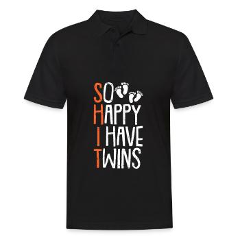 Nouveaux parents de jumeaux - Polo Homme - noir - Devant - Kai (181cm)