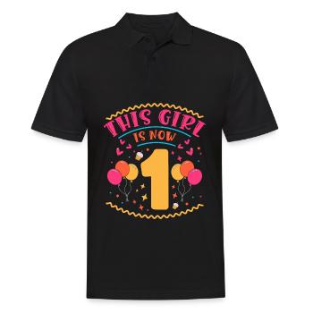 Cette fille est maintenant 1 | Thème Cupcake - Polo Homme - noir - Devant - Kai (181cm)
