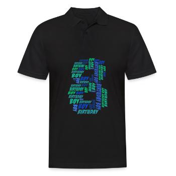 Anniversaire Garçon 8ème anniversaire | Garçons - Polo Homme - noir - Devant - Kai (181cm)