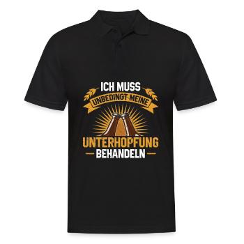 JE DOIS ABSOLUMENT TRAITER MON ÉTAT - Polo Homme - noir - Devant - Kai (181cm)