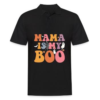 Mama Is My Boo Gespenstische - Männer Poloshirt - Schwarz - Vorne - Kai (181cm)
