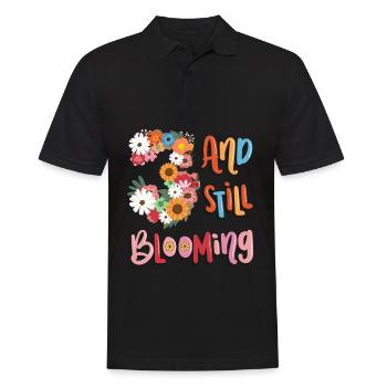 3 Et encore des filles fleuries 3. - Polo Homme - noir - Devant - Kai (181cm)