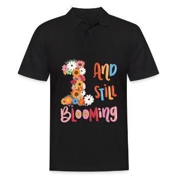 1 Et encore fleurir filles florales 1. - Polo Homme - noir - Devant - Kai (181cm)