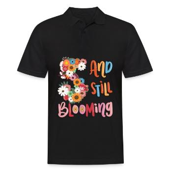 5 Et encore des filles fleuries 5. - Polo Homme - noir - Devant - Kai (181cm)