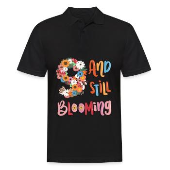 9 Et encore des filles en fleurs fleuries 9. - Polo Homme - noir - Devant - Kai (181cm)