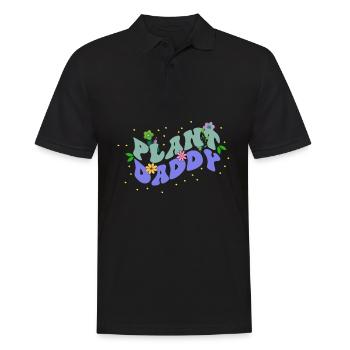Plant Daddy Assorted Flowers, Bloom Floral-themed - Männer Poloshirt - Schwarz - Vorne - Kai (181cm)