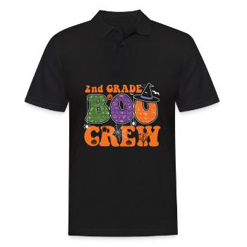 2nd Class Boo Crew Ghostly Pumpkin Monsters - Men's Polo Shirt - black - Front - Kai (181cm)