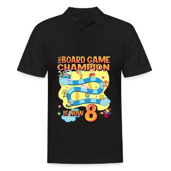 This Board Game Champion Is Now 8 | - Men's Polo Shirt - black - Front - Kai (181cm)