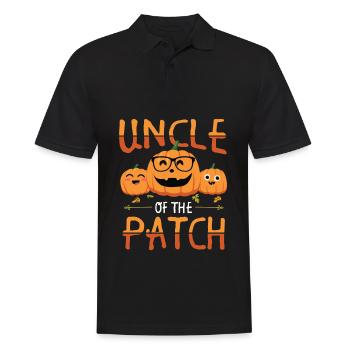 Oncle le patch Drôle et mignon Halloween - Polo Homme - noir - Devant - Kai (181cm)