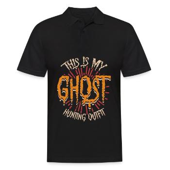 Dies Ist Mein Geisterjäger-outfit Spooky Halloween - Männer Poloshirt - Schwarz - Vorne - Kai (181cm)
