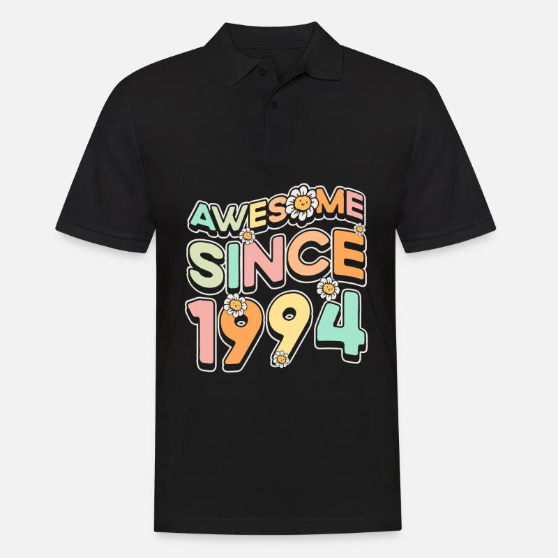 Fantastisch Seit 1994 Blumenthema Blumen - Männer Poloshirt - Schwarz