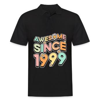 Fantastique depuis 1999 Fleurs Thème Fleurs - Polo Homme - noir - Devant - Kai (181cm)