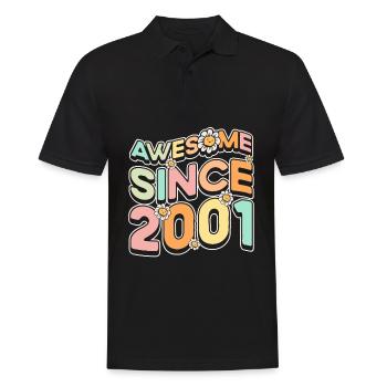 Fantastique depuis 2001 thème floral - Polo Homme - noir - Devant - Kai (181cm)